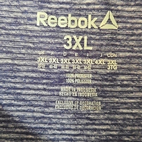 Reebok, Short Sleeve Tee, Speedwick, 3XL Lightweight, Breathable, 100% Polyester - Picture 3 of 10